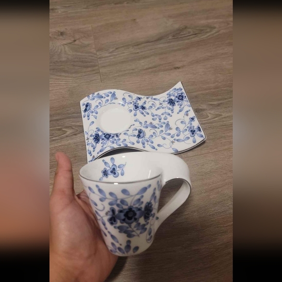 EUC wave coffee/ tea cup with saucer - Picture 4 of 7